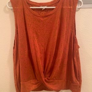 Burnt orange tank top: XL
